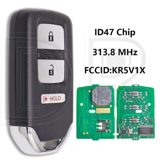 2015-2017 Honda Fit HR-V / 3-Button Smart Key / PN: 72147-T5A-A01 / KR5V1X (AFTERMARKET)